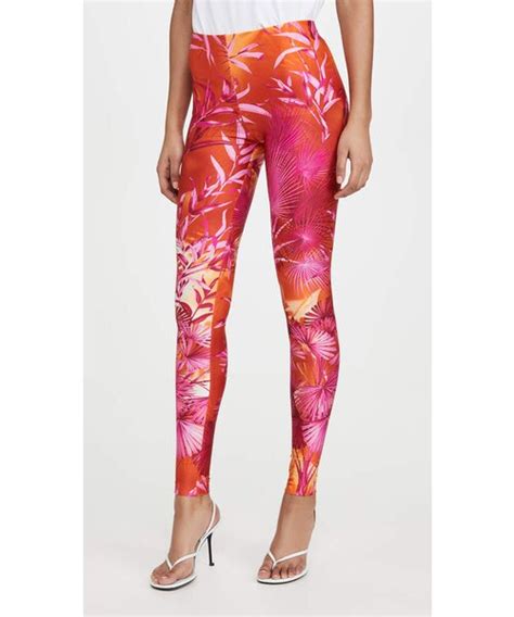 versace palm print leggings|bloomingdale's Versace pants.